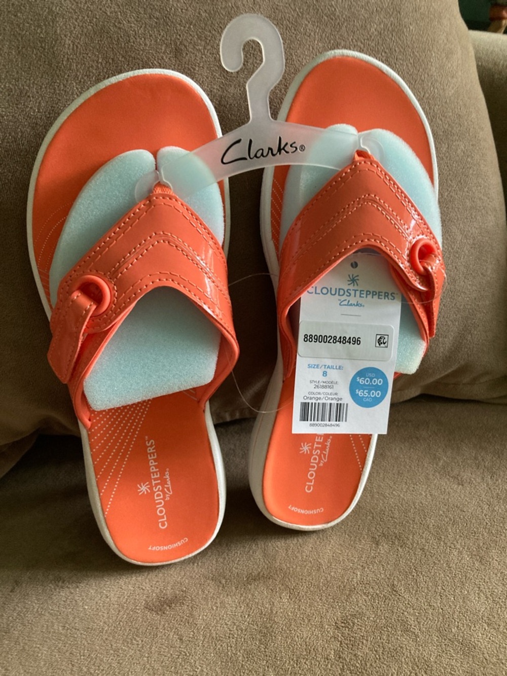 Clarks Coral Slip-On Comfort Sandals